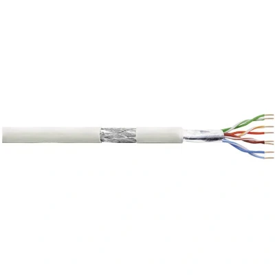 Immagine di LogiLink CPV0017 Cavo di rete CAT 5e SF/UTP 4 x 2 0.13 mm² Grigio 100 m