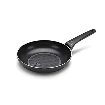 Immagine di Moneta Recy Padella 24 cm Ricicla 34 Lattine, Net Induction, Nero, Corpo Alluminio 100% Riciclato