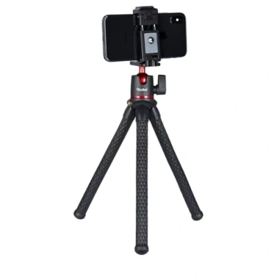 Immagine di Rollei Monkey Pod 2, Mini Treppiede Flessibile con Supporto per Smartphone, Testa a Sfera e Connettore da 1/4&quot;, 22773