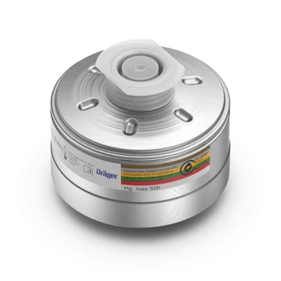 Immagine di Filtro combinato Dräger per la protezione delle vie respiratorie Rd40 1140 A2B2E2K1 Hg P3 R D