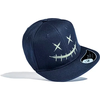 Immagine di Cappellino per bambini: Scary Smile Glow in The Dark Basecap luminoso Cappy Ragazzi, blu navy, Taglia unica