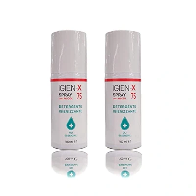Immagine di IGIEN X Spray Detergente Igienizzante Multiuso con Alcol 75% Germicida 2X 100ml (2 PEZZI)