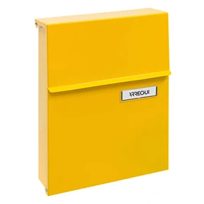 Immagine di Arregui Line E6808 Cassetta Postale Individuale in Acciaio, dimensione S (DIN A5), giallo
