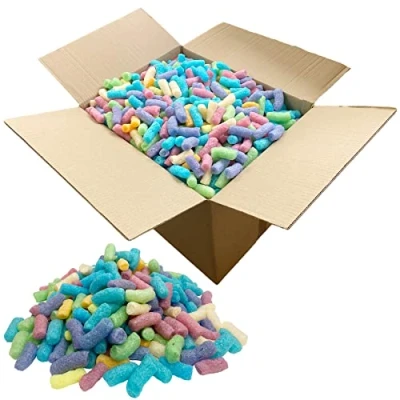 Immagine di 3 PIEDI CUBICI Di Multi Colore Ecoflo Imballaggio Biodegradabile Arachidi Postale Protettivo Vuoto Riempimento Sciolto Forniture