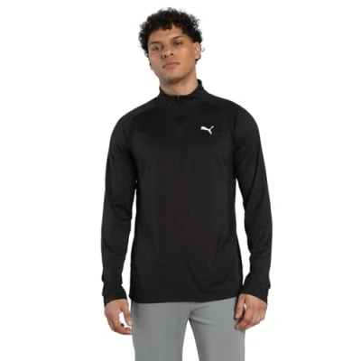 Immagine di Maglia con zip corta TAD TECH in tessuto misto da uomo