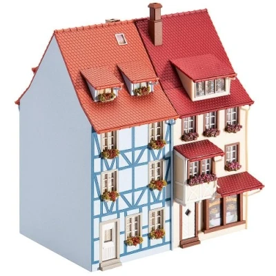 Immagine di Faller FA130495 2 Case di Città con Balcone in Miniatura