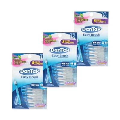 Immagine di Dentek Easy Brush Cleaners Wide Space 16 Count (confezione da 3)