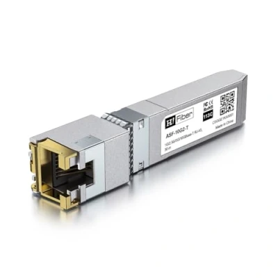 Immagine di 10GBASE T SFP+ Transceiver 30 metres, a RJ45, 10G Ethernet Modulo Compatibile con Cisco SFP S, Netgear AXM765, MA 10GB T, Ubiquiti UniFi UF RJ45 10G, Mikrotik S+RJ10...