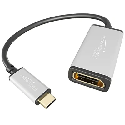 Immagine di KabelDirekt USB Tipo C per Adattatore DisplayPort 0,15m risoluzioni Fino a 4K/60 Hz, 3.1 e Thunderbolt 3, MacBook PRO 2016/2017, 12“ Altri apparecchi, Series