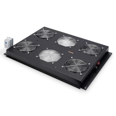 Immagine di Digitus DN 19 FAN 4 SRV B pollici x Ventola per armadio rack 1 U Nero