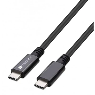 Immagine di Techly 362602 Cavo USB 4 Gen 3 Type C™ Thunderbolt M/M E Mark 8K 40Gbps 100W PD 0,8m Nero
