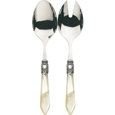 Immagine di Bugatti OXBAM N3214/15 Oxford Lotto di 2 Posate da Insalata, in Acciaio/ABS, Dimensioni: 30,5 x 14 3 cm, Colore: Avorio