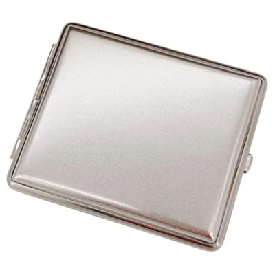 Immagine di GERMANUS Portasigarette, Made in Germany, 100 mmm, argento opaco, barra per incisione
