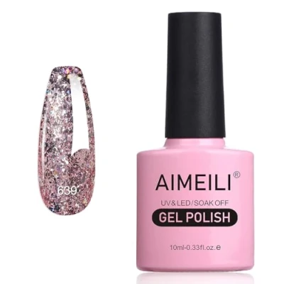 Immagine di AIMEILI Smalto Semipermanente in Gel UV LED per Unghie Kit Smalti Semipermanenti Soak off Colori Manicure Flash di Esplosione Autunnale e Invernale (639) 10ml