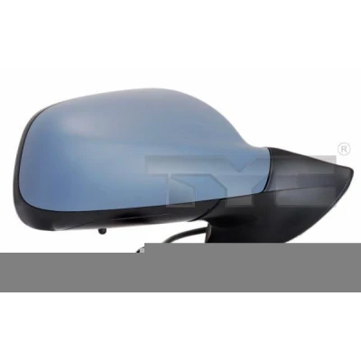 Immagine di Specchio retrovisore esterno Tyc 326 0092 Sx con la prima mano termico, ribaltabile/ripiegabile elettricamente, convesso, tonalità blu, per regolazion