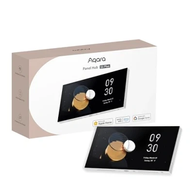 Immagine di Aqara Panello Hub S1 Plus, Controllo di Intelligente, Zigbee, Matter Bridge, 2 Interruttori Elettrici e 6 Wireless, Interfono, Wi Fi 2.4/5 GHz, Supporta Apple Home, Alexa, Google