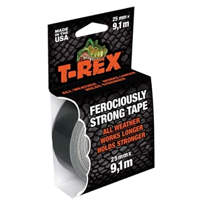 Immagine di T Rex 152390 Nastro Telato per Riparazioni, 25 mm x 9.1 m