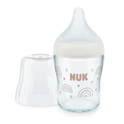 Immagine di NUK Bottiglia di vetro Perfect Match 120 ml bianco arcobaleno