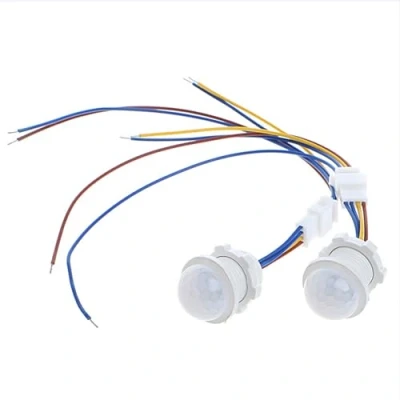 Immagine di YOUNLEN 110V/220V Interruttore Sensore a Infrarossi PIR,sensore di Movimento per luci Mini Interni,IP20, Bianco（3 Pz）