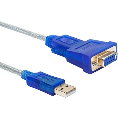 Immagine di DTech Cavo adattatore USB a presa seriale da 3 piedi DB9 RS232 2.0 con prolific PL2303 Chip Windows 10 8 7 Mac Linux