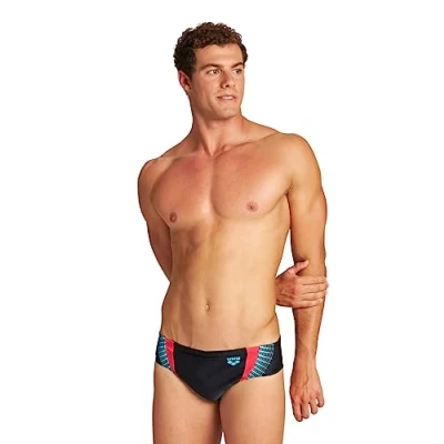 Immagine di Arena FEEL Threefold BADE Costume da bagno, Uomo, Taglia: 7, Black anguria