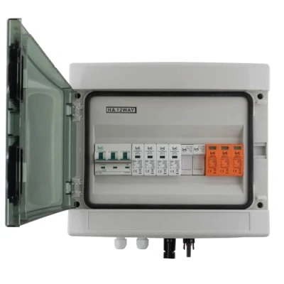 Immagine di SeKi AC/DC 1 String 3P DC, 4P AC T2, scatola di collegamento solare, protezione da sovratensione/fulmini 32 a 1000 V; alloggiamento parete IP65 12 module; PV fotovoltaico