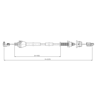 Immagine di METZGER 3.RE001 Cavo Acceleratore RENAULT: CLIO 2