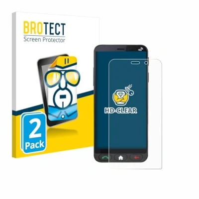 Immagine di brotect Pellicola Protettiva per Brondi Amico Vero 4G Protezione Schermo (2 Pezzi) [Trasparente, Anti Impronte]