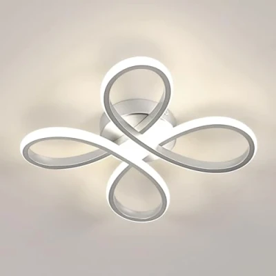 Immagine di Comely Plafoniera LED Soffitto, 30W Lampada da Soffitto Moderna per Camera letto, Soggiorno, Cucina, Luce Neutra 4500K, Argento