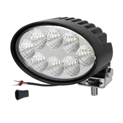 Immagine di Hooma 40W Fari a Led Ovali per Trattore 12V 24V 3200 Lumen Fendinebbia Compatibile Con John Deere/Case/Cat