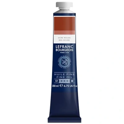 Immagine di Lefranc Bourgeois 301845 pittura a olio pregiata di ottima qualità, resistente alla luce e consistenza uniforme, tubo da 200 ml, ideale per telai, tele, tavole Ocra