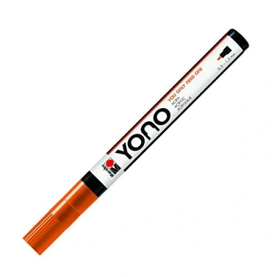 Immagine di Marabu YONO 124001013 Pennarello acrilico versatile con punta rotonda giapponese 0,5 1,5 mm, a base d&#039;acqua, resistente alla luce e impermeabile, per quasi tutte le superfici
