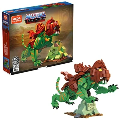 Immagine di MEGA Masters of the Universe Action Figure Construx Battle Cat da costruire, giocattoli costruzione per bambini, Multicolore, GVY14