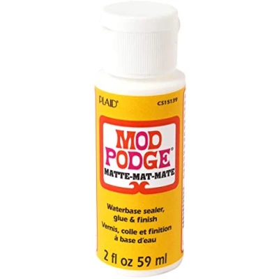 Immagine di Mod Podge Gloss Water Base sigillante/Colla e Finitura, Bianco, 56,7 Gram, Materiale Sintetico, White, 3.4 x 10 cm