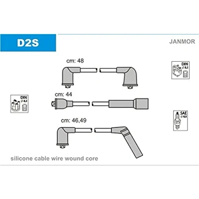 Immagine di JANMOR D2S Kit Cavi Accensione DAEWOO: Matiz I Hatchback