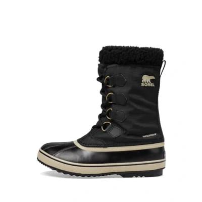 Immagine di Sorel 1964 Pac Nylon WP, Stivali da Neve Impermeabili, Uomo, Black/Ancient Fossil 2024/2025, 40.5 EU