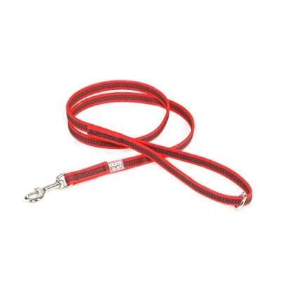 Immagine di Julius K9, Guinzaglio Color &amp; Gray con manico e anello, 14 mm x 1,2 m, rosso