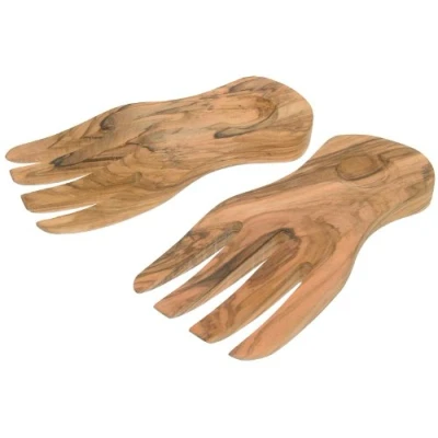 Immagine di Eddingtons mano, in legno di ulivo per insalata Server