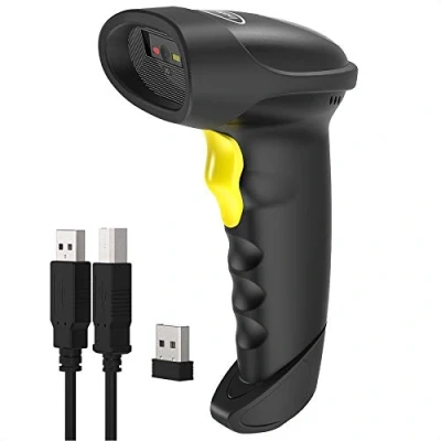 Immagine di Inateck Barcode Scanner 2D Bluetooth, Wireless QR Code Scanner, Imager mit 2000 mAh Akku, 1 Ladung 30 Tagen Dauerbetrieb, BCST 50