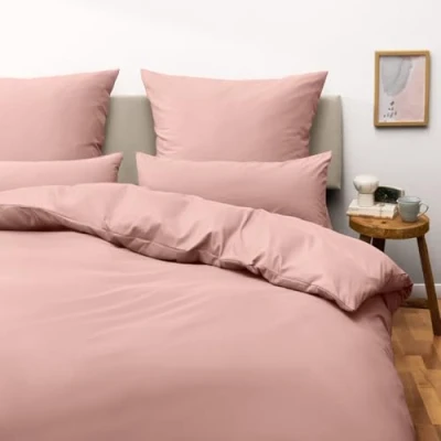 Immagine di Blumtal Copripiumino Matrimoniale 260x240 e Federe 65x65 Set di Lenzuola in microfibra extra morbida certificata Oeko Tex, con 2 3 pezzi Rosa