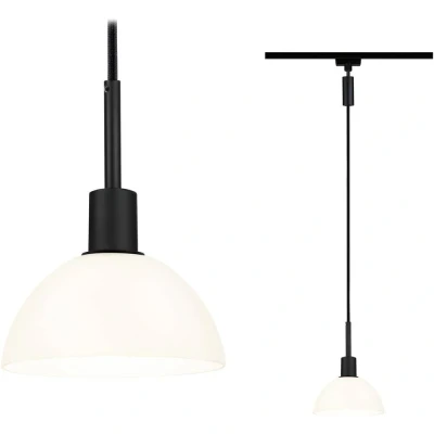 Immagine di Paulmann Sarrasani Lampada a sospensione URail E14 Nero (opaco), Opale