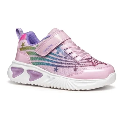 Immagine di Geox Sneakers basse pink/multicoloured per bambini, Taglia: 29, Pink/multi coloured Tessuto / sintetico