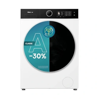 Immagine di Hisense WF5I8043BWF Lavatrice slim A Carica Frontale 8 kg, Classe 30%, 1400 rpm, 15 Programmi, Connectivity, Vapore, Refresh, Display Touch, Maxi cestello, Programma rapido