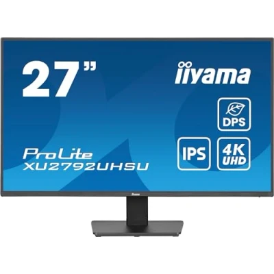 Immagine di Iiyama ProLite XU2792UHSU B6 Monitor LED ERP F (A G) 68.6 cm (27 pollici) 3840 x 2160 Pixel 16:9 4 ms HDMI ™, DisplayPort, Cuffie (jack da 3,5 mm), USB 3.2