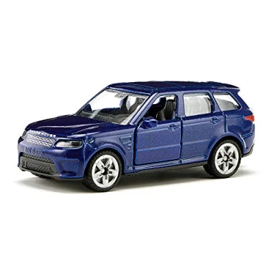 Immagine di siku 1521, Range Rover, Metallo e Plastica, Blu, Gancio di traino, Compatibile con altri modellini della stessa scala grandezza
