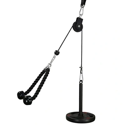 Immagine di LFJ Sistema di Pulegge LAT Machine Pulley con pesi Attrezzi da Palestra casa Avambraccio Polso Roller Braccio Forza Trainer Corda Tricipiti