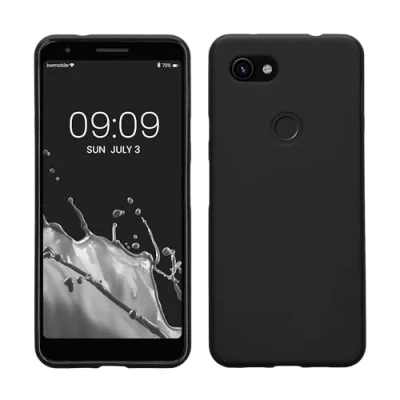 Immagine di kwmobile Custodia Compatibile con Google Pixel 3a Cover Back Case per Smartphone in Silicone TPU Protezione Gommata nero matt