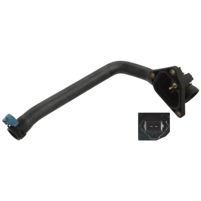 Immagine di FEBI BILSTEIN 104270 Tubo Radiatore EPDM (Etilene Propilene Diene Caucciù) con sensore, flangia BMW: 1 Hatchback, 3 Touring, Sedan