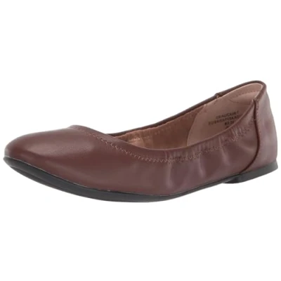 Immagine di Amazon Essentials Ballerine Belice Donna, Marrone Intenso, 41 EU Larga