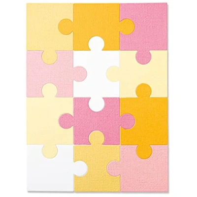 Immagine di Sizzix by Chapter Thinlits Die Jigsaw di Olivia Rose 665887 Capitolo 2 2022, Plastica Carta, Multicolor, One Size